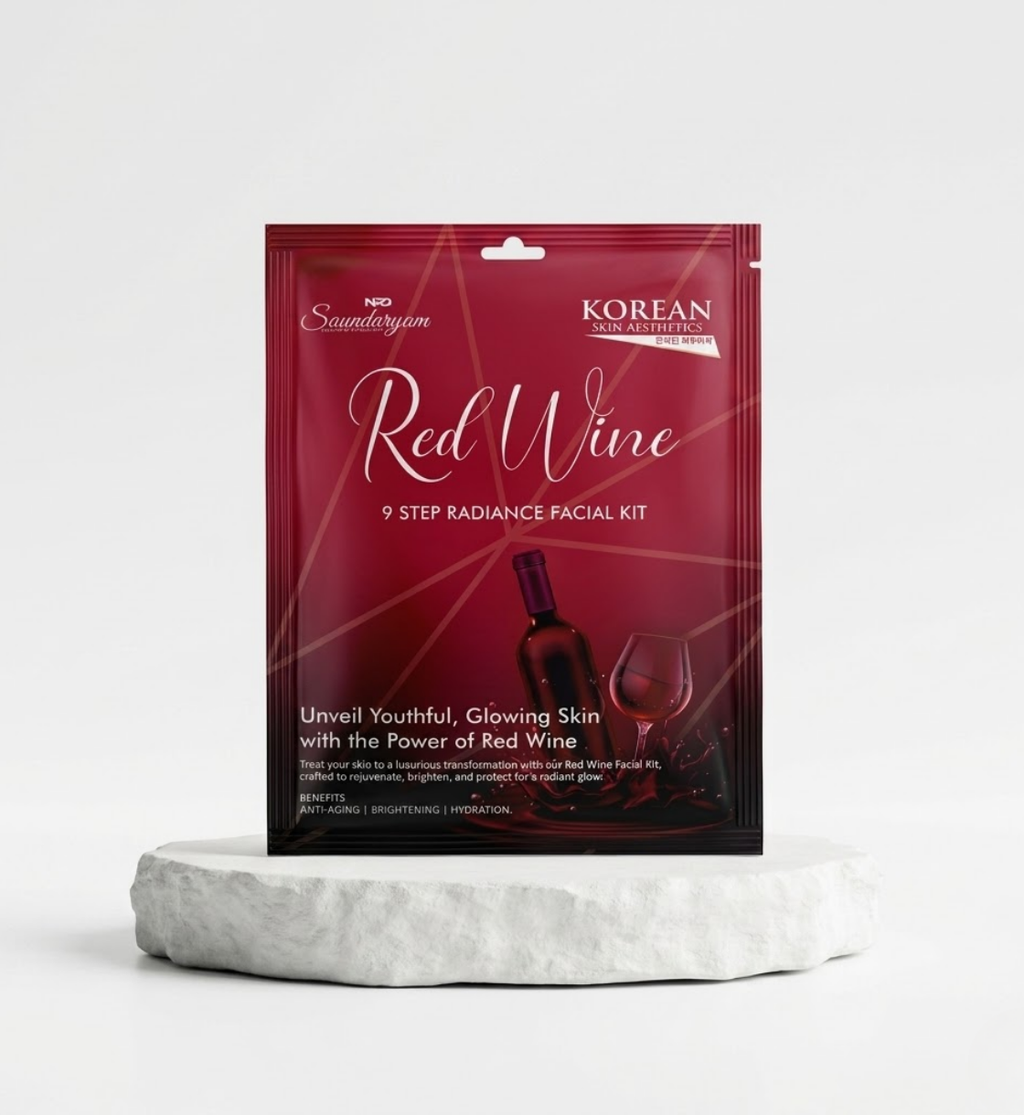 RED WINE  FACIAL -9  STEP FACIAL KIT FOR BRIGHTNING