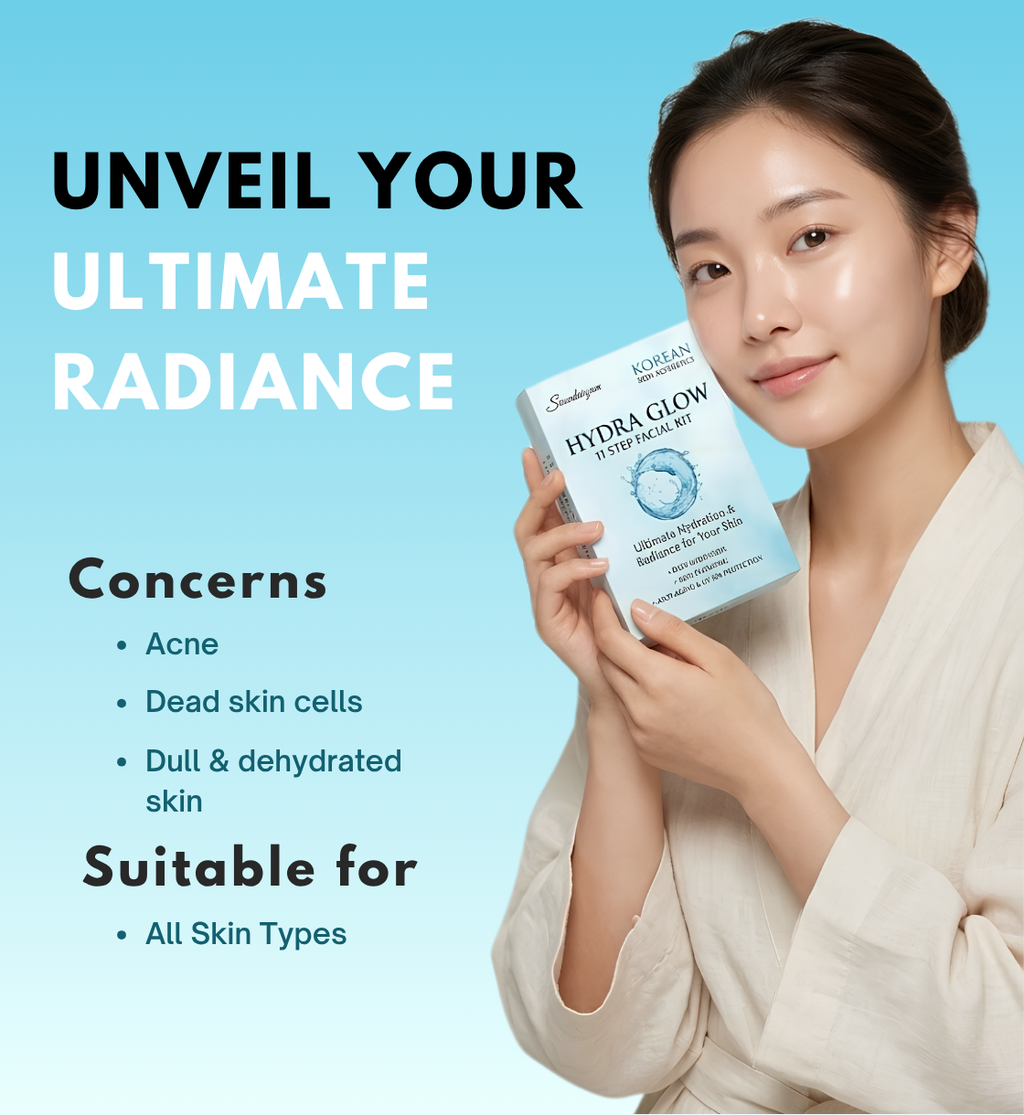 HYDRA GLOW FACIAL -11 STEP FACILA FOR HYDRA