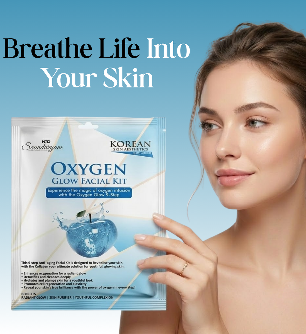 9 STEP FACIAL KIT FOR OPEN PORES-OXYGEN  FACIAL KIT