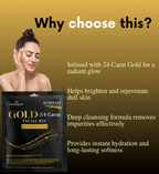 GOLD 24  FACIAL -9  STEP FACIAL KIT FOR GLOW