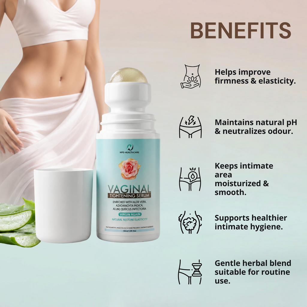 Intimate Wellness Serum for Women | Majufal & Neem Extracts | Feminine Hygiene & Skin Firmness Care
