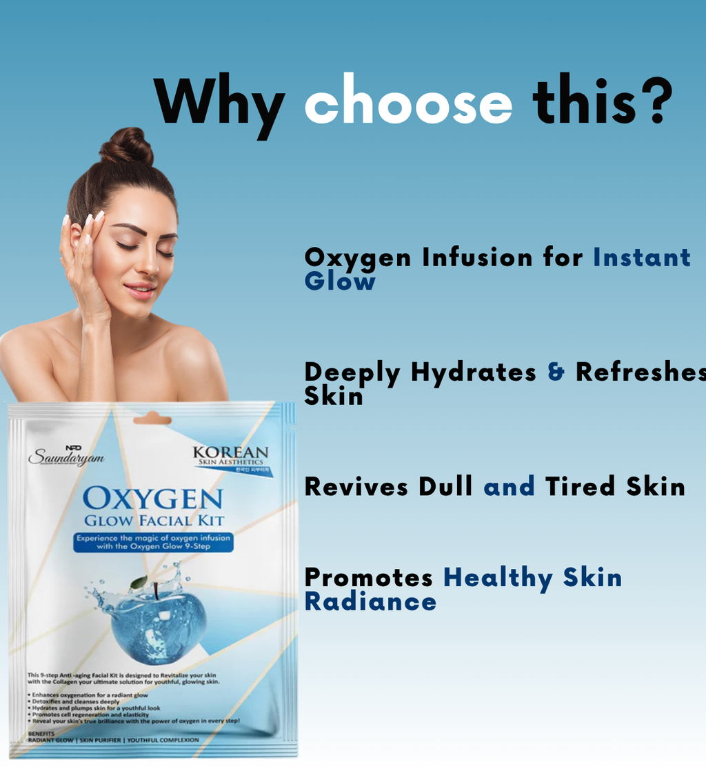 9 STEP FACIAL KIT FOR OPEN PORES-OXYGEN  FACIAL KIT