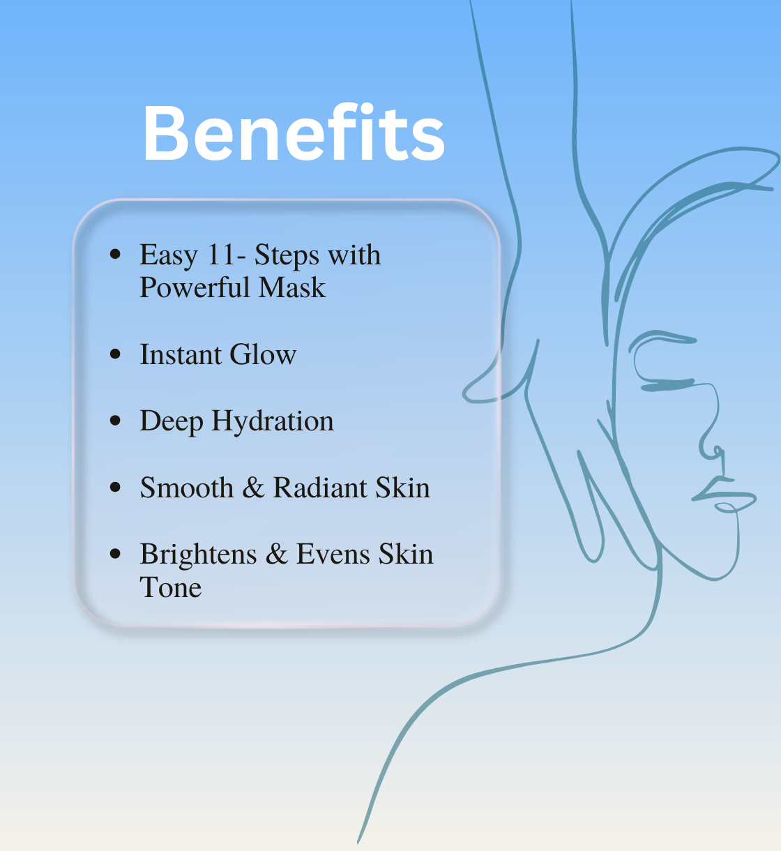 KOREAN GLASS SKIN FACIAL -11 STEP FACAIL KIT FOR GLASS SKIN