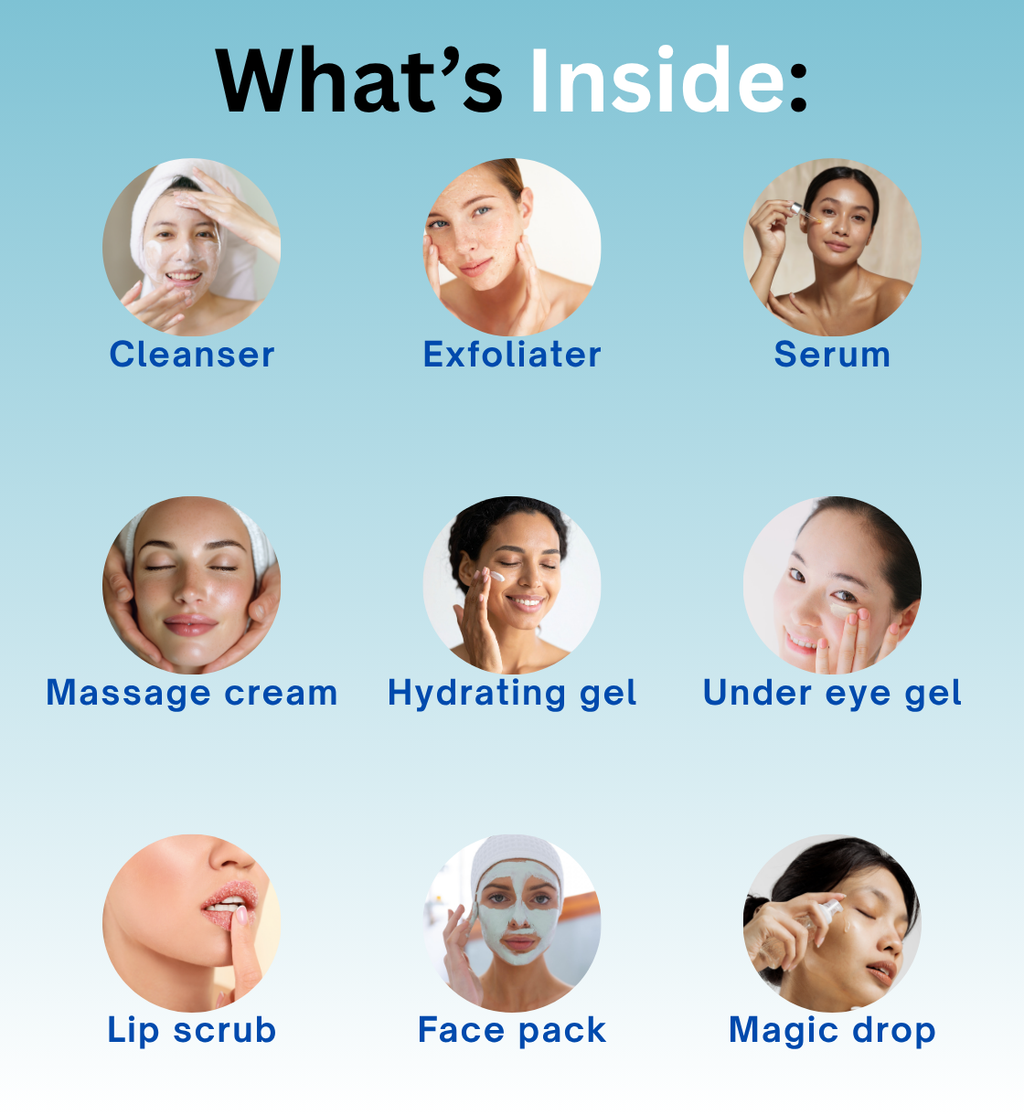D-TAN FACIAL- 9 STEP FACIAL KIT FOR TANNING