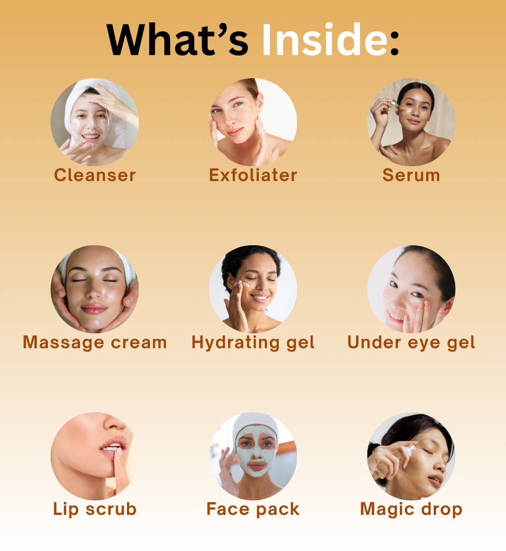 PAPAYA FACIAL KIT-9  STEP PAPAYA FACIAL KIT FOR BRIGHTNING