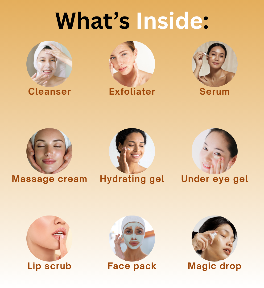 PAPAYA FACIAL KIT-9  STEP PAPAYA FACIAL KIT FOR BRIGHTNING