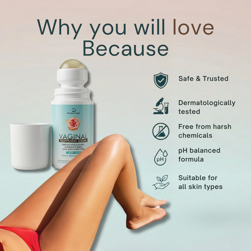 Intimate Wellness Serum for Women | Majufal & Neem Extracts | Feminine Hygiene & Skin Firmness Care