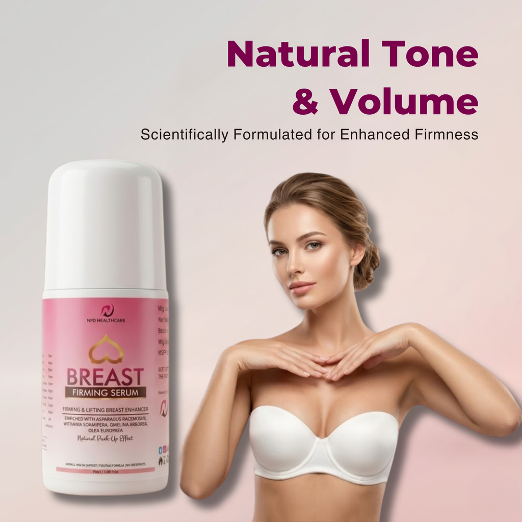 Saundaryam Ayurvedic Breast Massage Serum | Supports Skin Elasticity & Firmness | Ashwagandha, Shatavari & Utangan Enriched