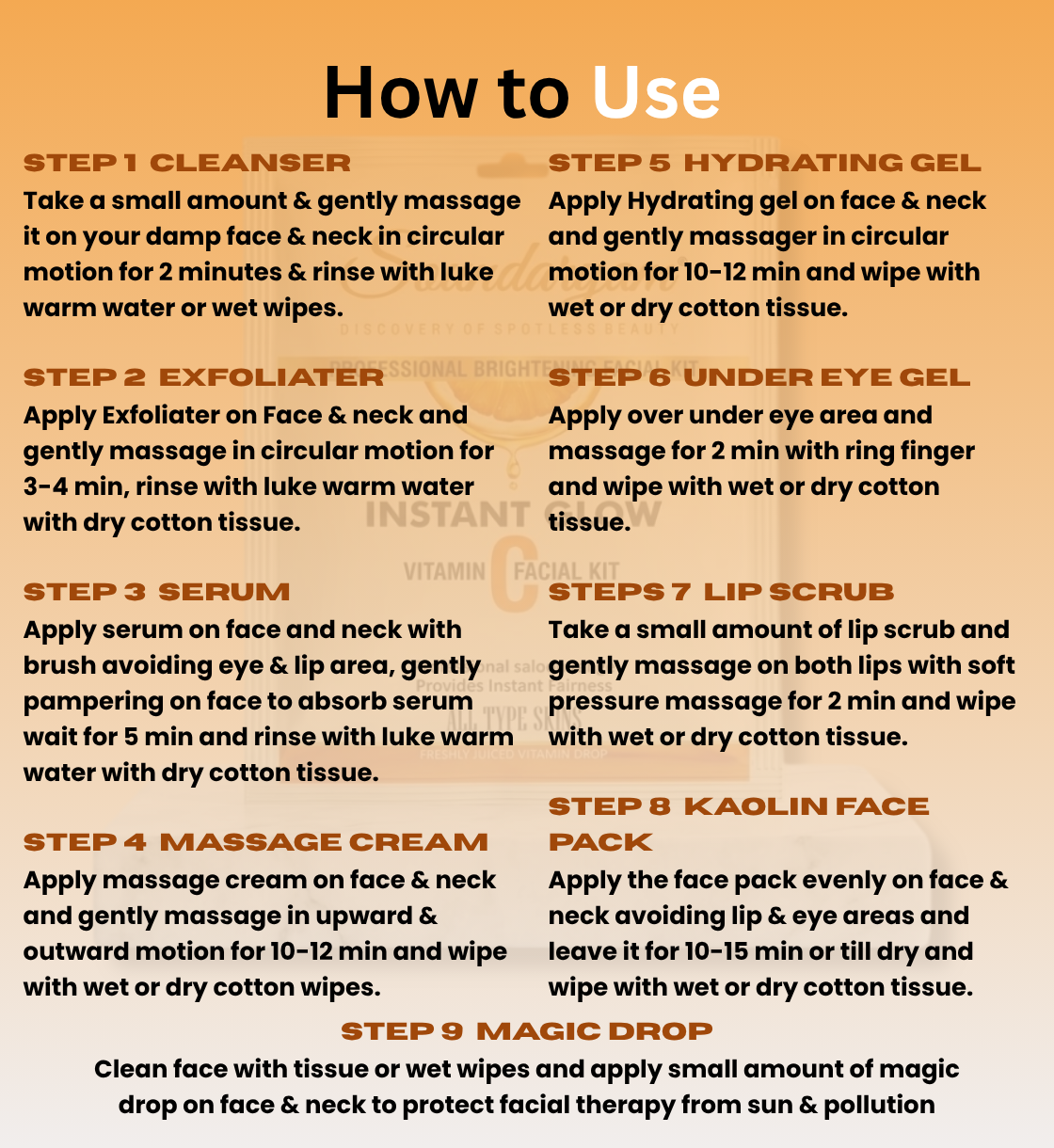 INSTANT FAIRNESS FACIAL VITAMIN C