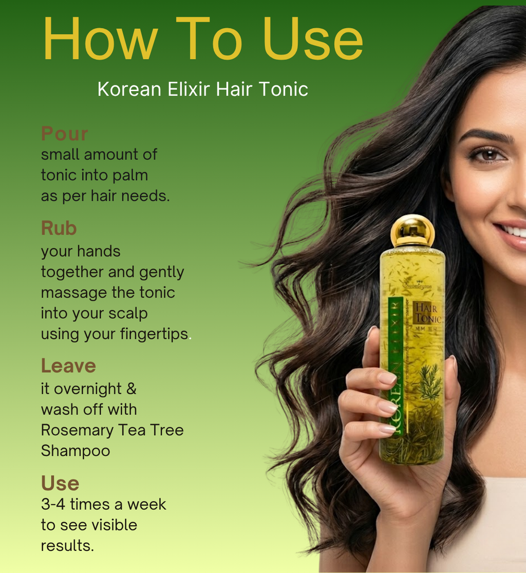 Korean Hair Tonic-Rosemary And Methi Dana Hair Tonic for Hair Fall and Regrowth