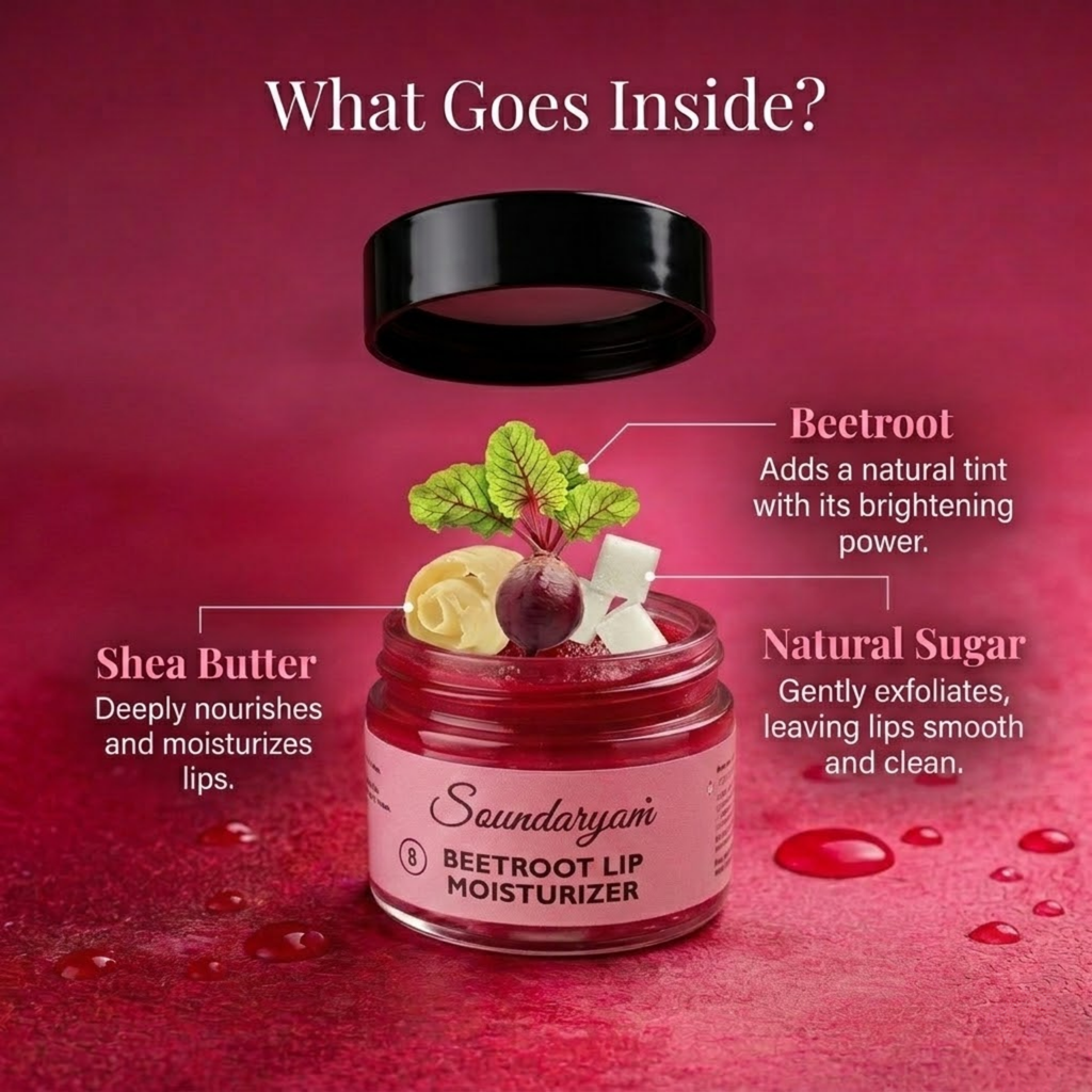 Beet Root Lip Moisturizer- Moisturizer For Lips with Beetroot Extract