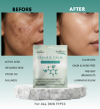 CLEAR AND CALM  FACIAL - 9. STEP FACIAL KIT FOR ACNE &OILY SKIN
