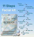 KOREAN GLASS SKIN FACIAL -11 STEP FACAIL KIT FOR GLASS SKIN