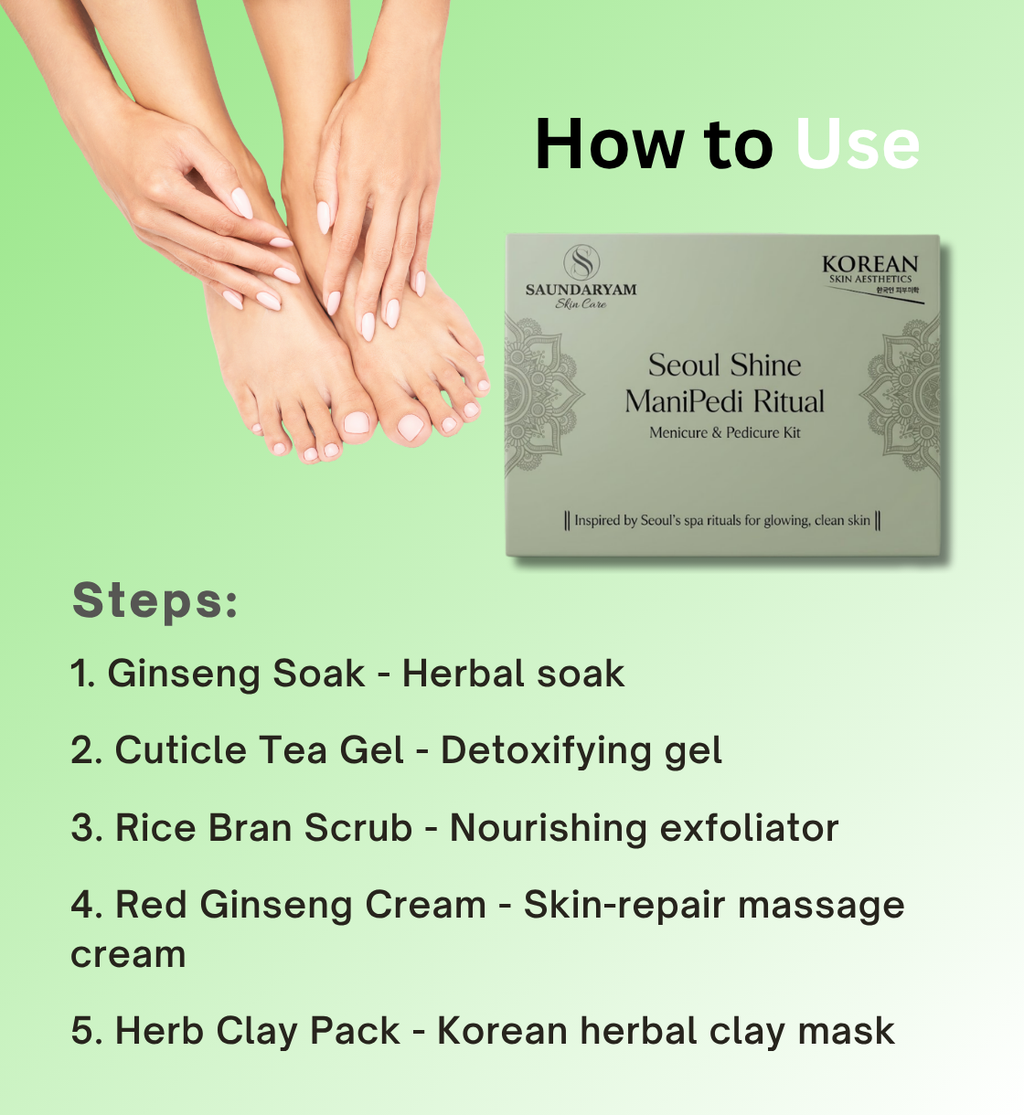 Seoul Shine Meni Pedi Kit-5 Step Korean Meni Pedi Kit