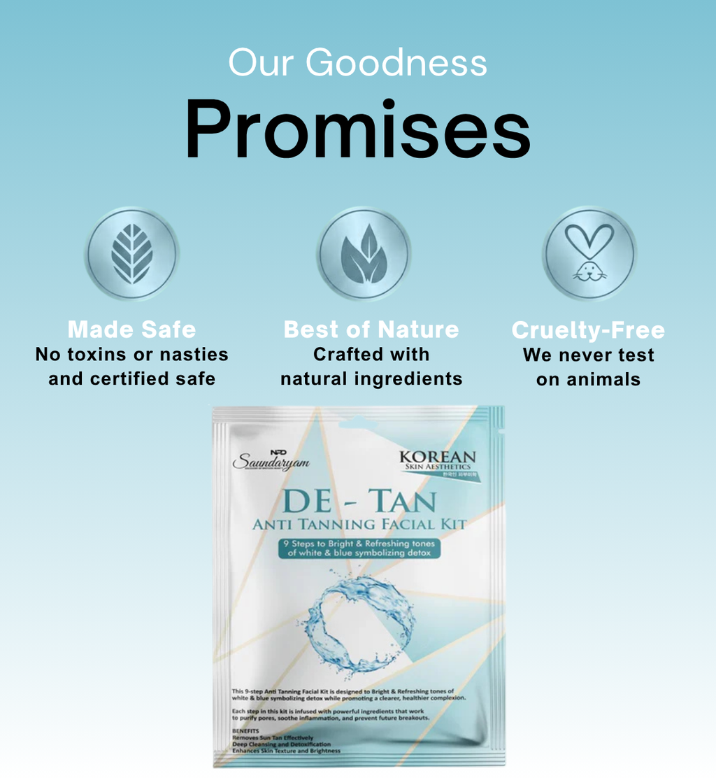 D-TAN FACIAL- 9 STEP FACIAL KIT FOR TANNING