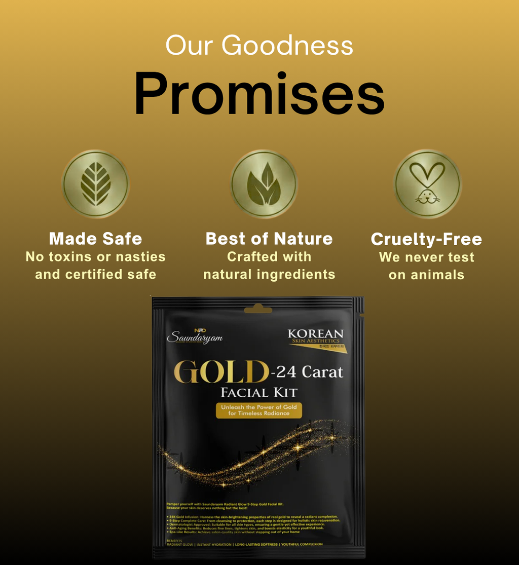 GOLD 24  FACIAL -9  STEP FACIAL KIT FOR GLOW