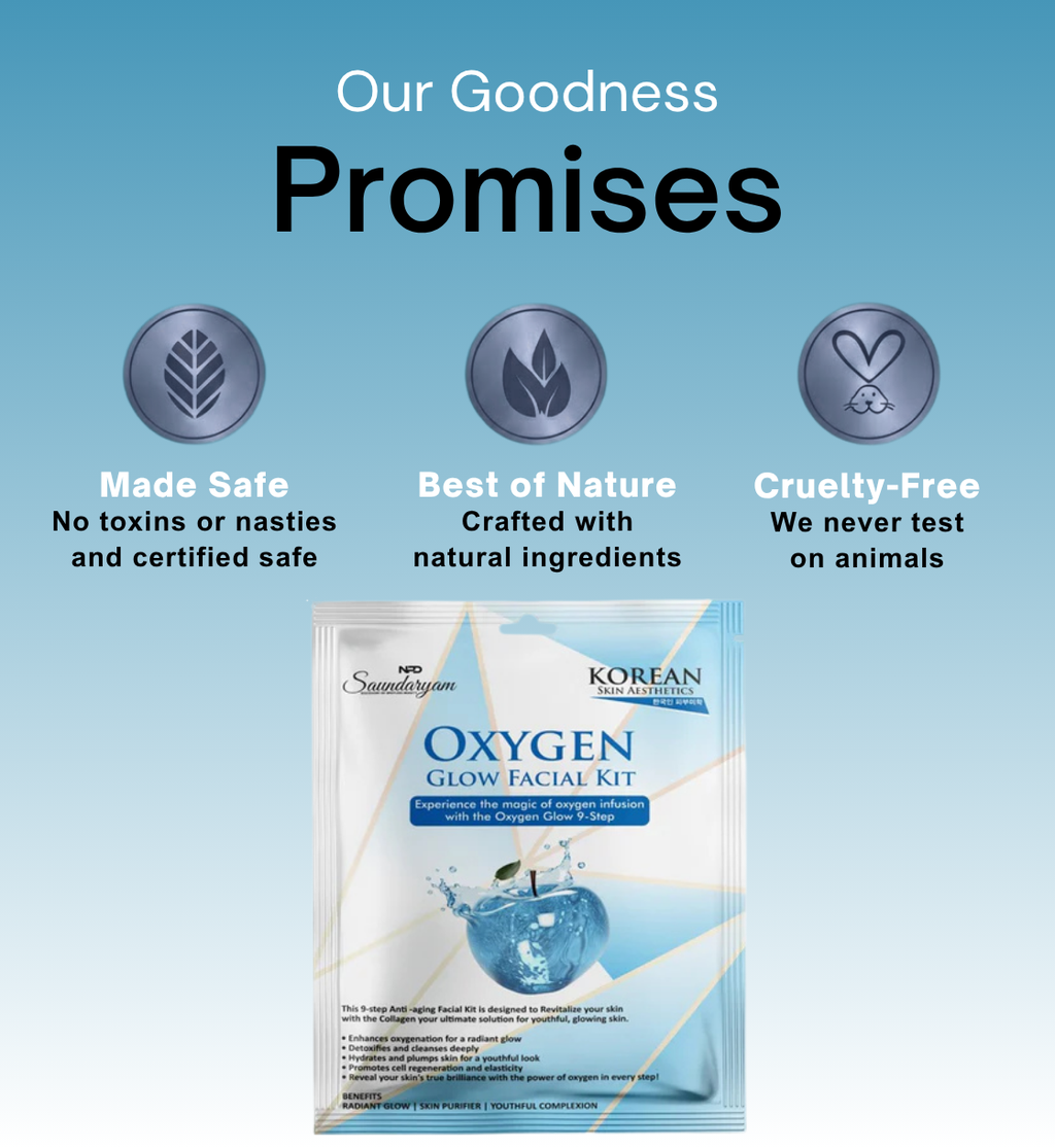 9 STEP FACIAL KIT FOR OPEN PORES-OXYGEN  FACIAL KIT