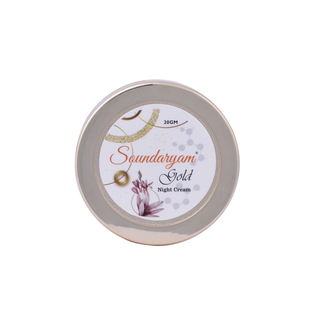 Saundaryam Gold Cream- Kojic Acid, Retinol Niacinamide Night Cream for Anti Pigmentation and Anti-ageing and Fairness