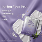 Korean Peeling & Exfoliating Foot Mask For Dry, Cracked Heels & Calluses with Glycolic, 2%Salicylic & Lactic Acids | Dead Skin & Callus Remover for Baby-Soft Skin Baby Soft Feet Treatment for Men & Women