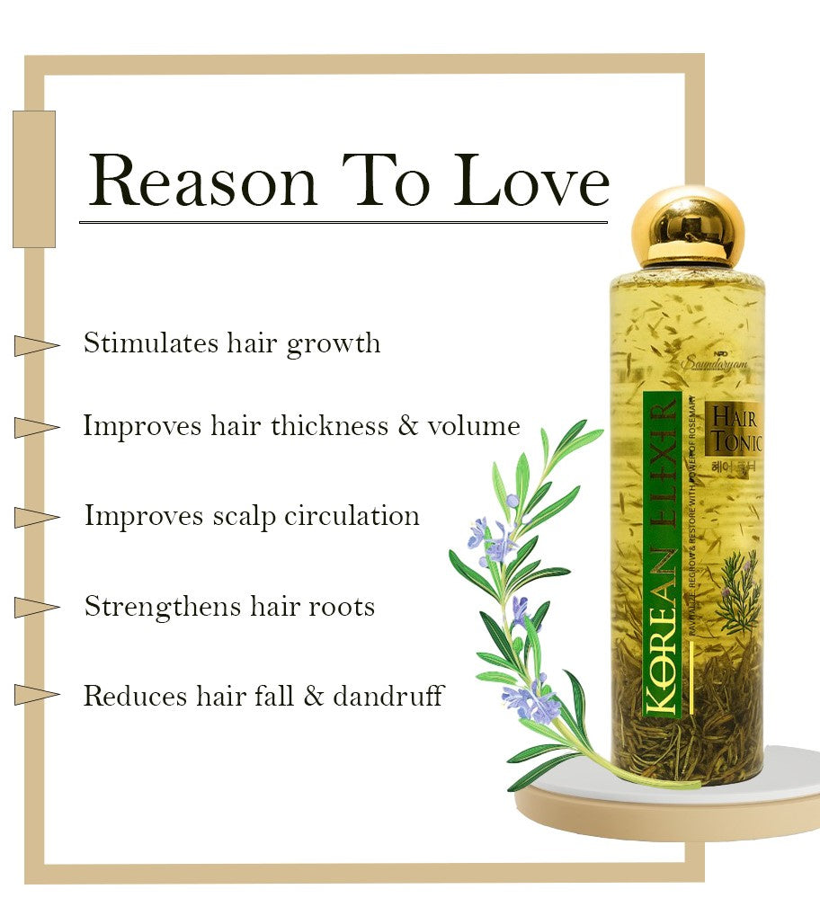 Korean Hair Tonic-Rosemary And Methi Dana Hair Tonic for Hair Fall and Regrowth