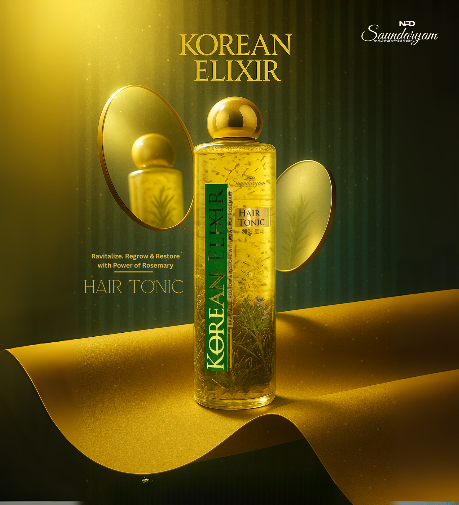 Korean Hair Tonic-Rosemary And Methi Dana Hair Tonic for Hair Fall and Regrowth