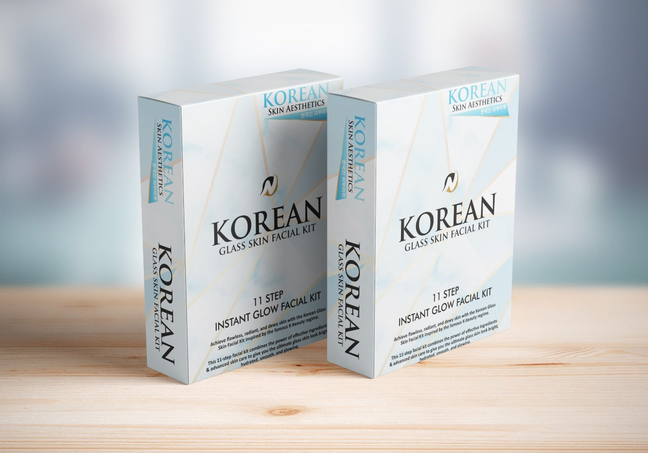 KOREAN GLASS SKIN FACIAL -11 STEP FACAIL KIT FOR GLASS SKIN