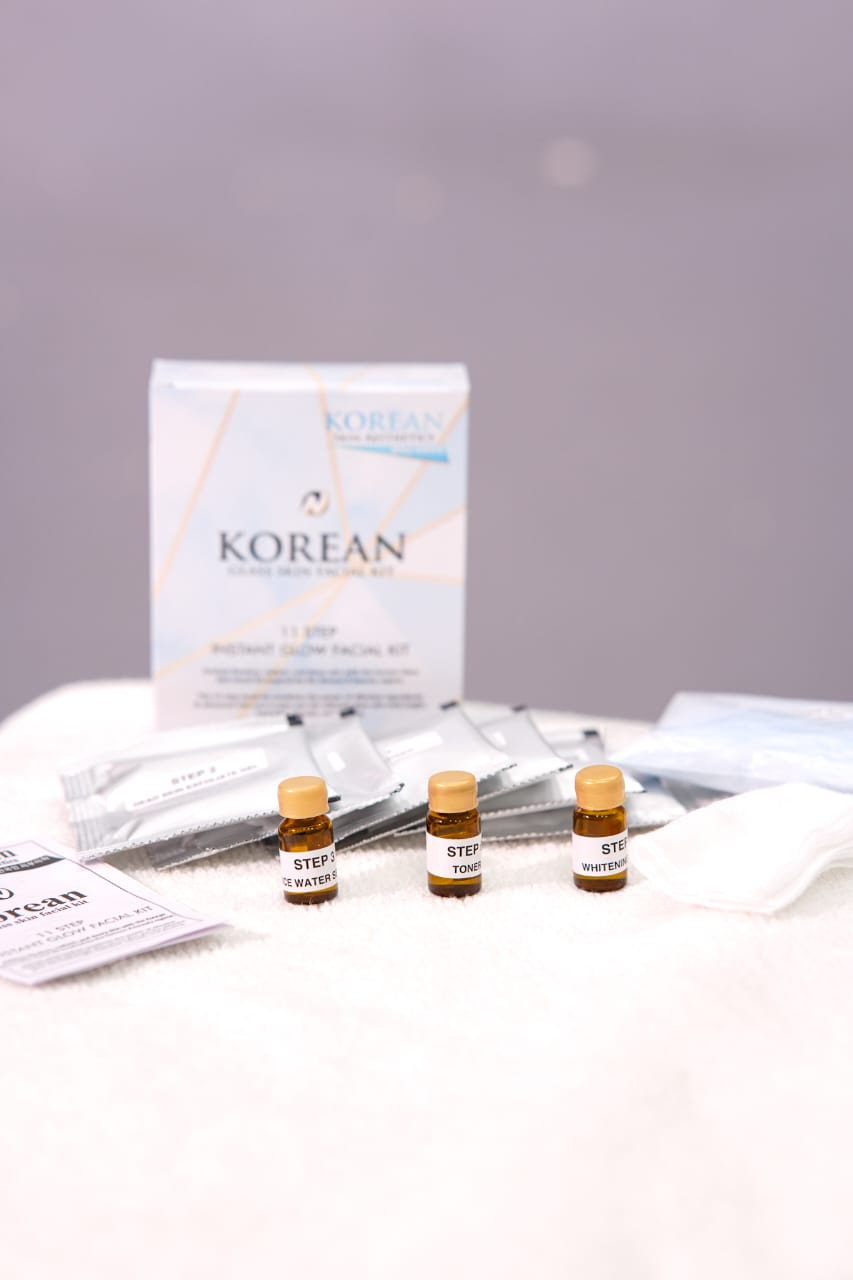 KOREAN GLASS SKIN FACIAL -11 STEP FACAIL KIT FOR GLASS SKIN