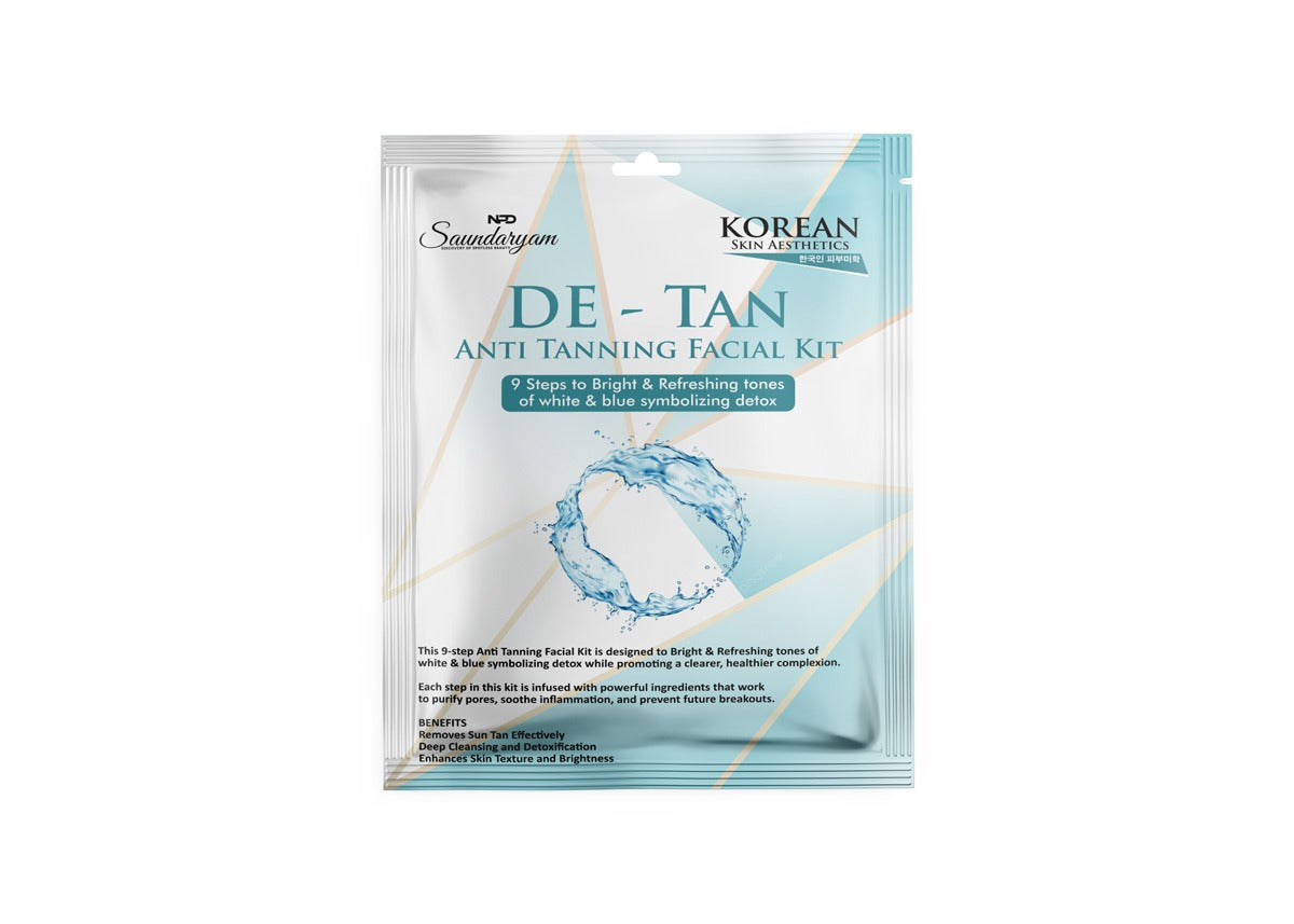 D-TAN FACIAL- 9 STEP FACIAL KIT FOR TANNING
