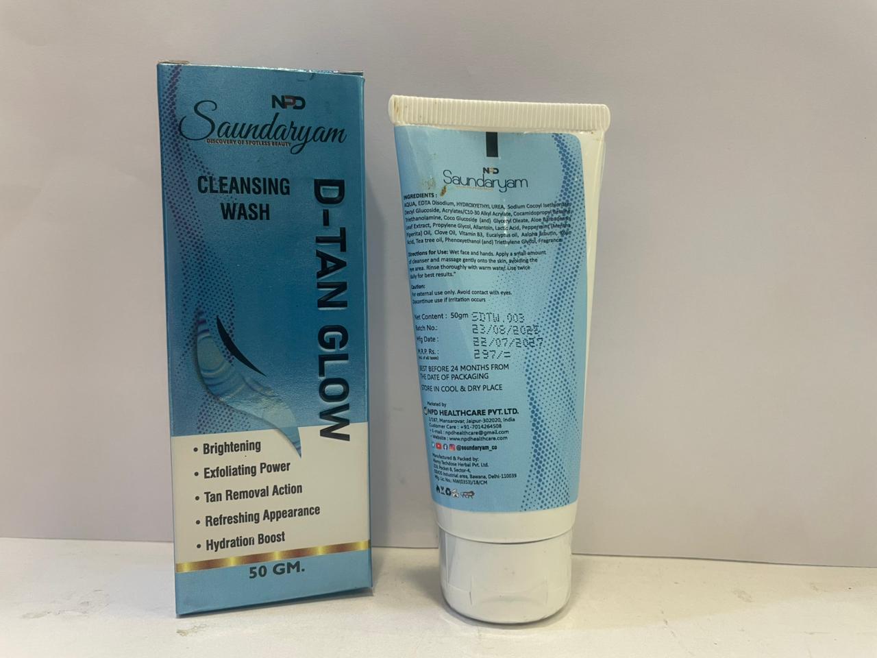 D -Tan Face Wash-Anti-Tan Face Wash