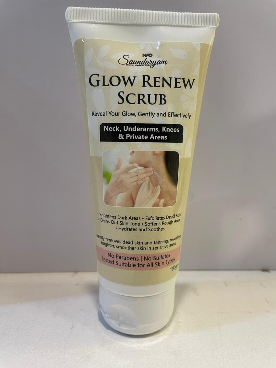 Glow Renew Scrub- Des Skin Exfoliator Gel Base Instant