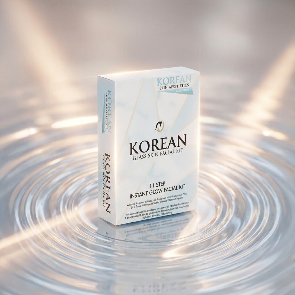 KOREAN GLASS SKIN FACIAL -11 STEP FACAIL KIT FOR GLASS SKIN