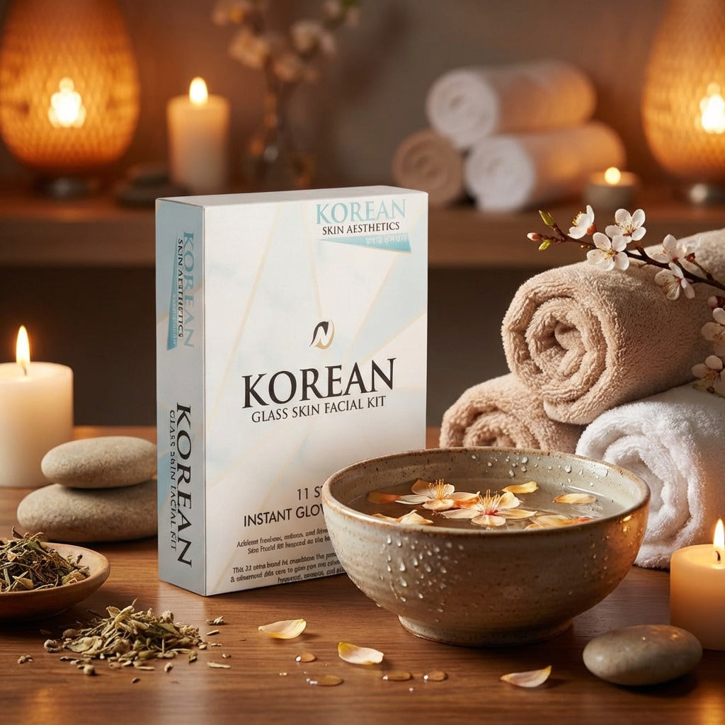 KOREAN GLASS SKIN FACIAL -11 STEP FACAIL KIT FOR GLASS SKIN